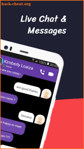 Kim Loaiza call : Kimberly Loaiza VideoCall & Chat screenshot