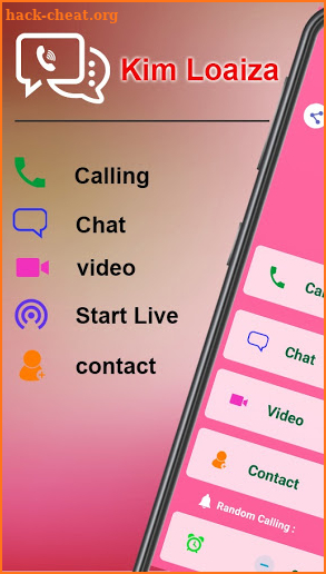 Kim Loaiza Fake call : chat & live prank screenshot