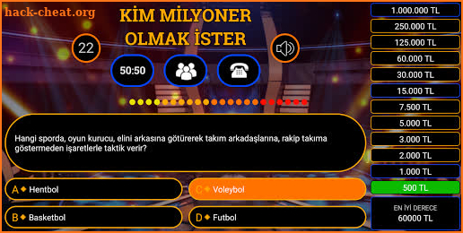 Kim milyoner olmak ister yarışması 2019 screenshot