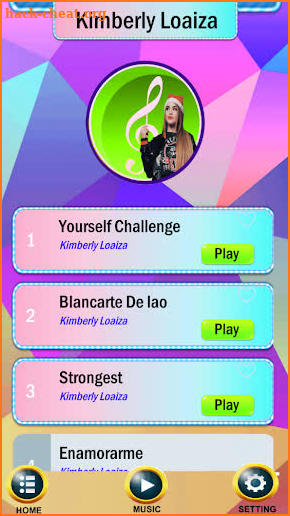 Kimberly Loaiza Piano Game screenshot