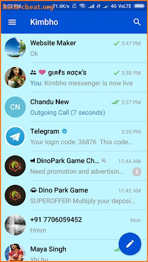 Kimbho messenger : Swadeshi App screenshot