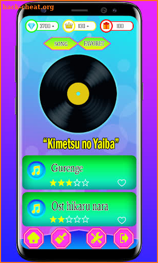 Kimetsu no Yaiba piano game screenshot