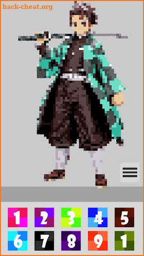 Kimetsu No Yaiba Pixel Art Games screenshot