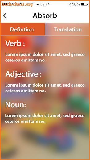 Kinder Dictionary screenshot