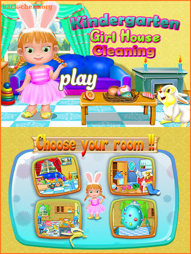 Kindergarten Girl House Cleaning screenshot