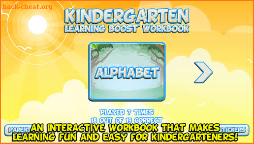 Kindergarten Learning Workbook screenshot