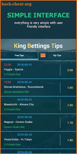 King Betting Tips Football App screenshot