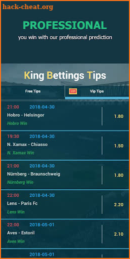 King Betting Tips Football App screenshot