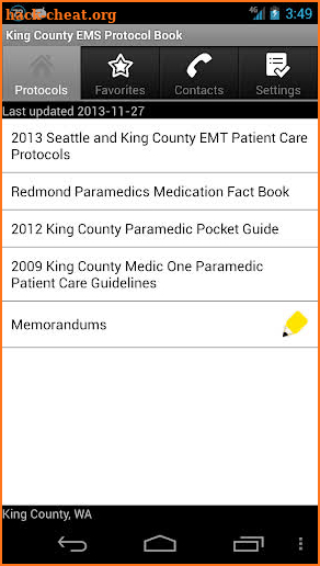 King County EMS Protocol Book screenshot