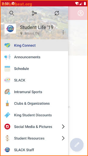 King University screenshot