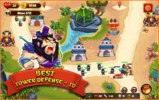 Kingdom of Warriors TD: Evil Rush (Tower Defense) screenshot