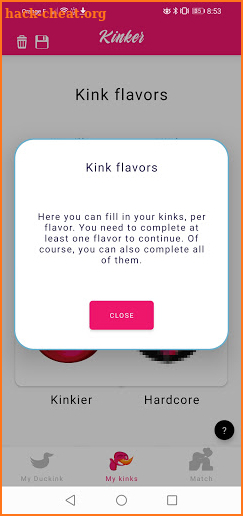 Kinker - Match your kinks screenshot