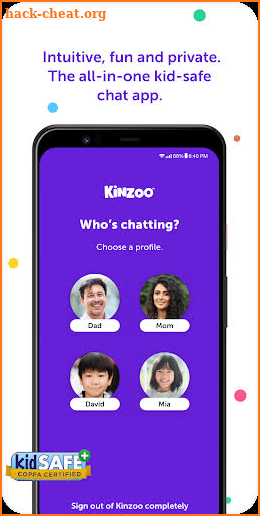 Kinzoo Messenger For Kids screenshot