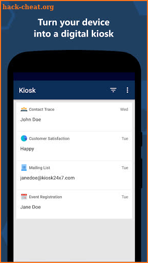 Kiosk 24x7: Surveys, Forms screenshot