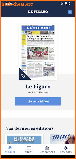 Kiosque Figaro : Journal et Magazines en PDF screenshot