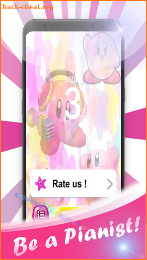 Kirby Piano Tiles screenshot