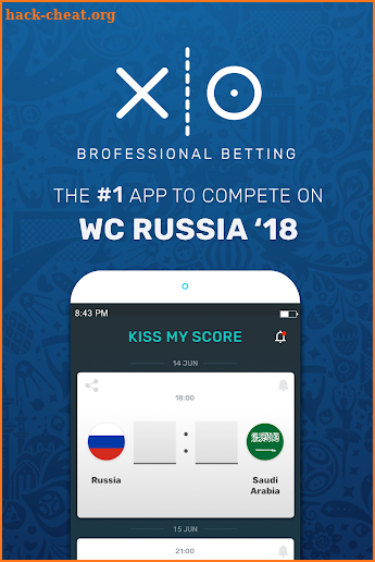 Kiss my Score - Predict Football scores w/ friends screenshot