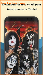Kiss Rock Wallpaper screenshot