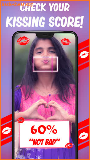 Kissing test : Are you a good kisser photo editoer screenshot