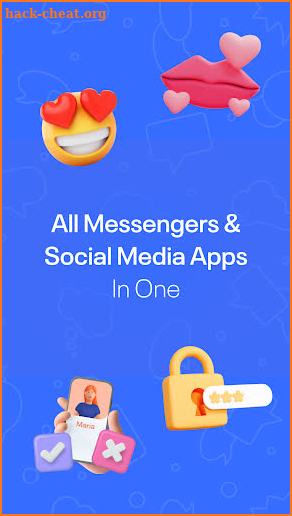 KissMoji Messenger All-in-One screenshot