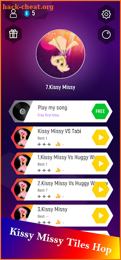 Kissy Missy Tiles Hop playtime screenshot