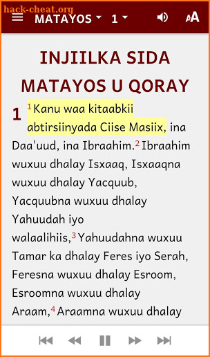 Kitaabka Quduuska Ah (Somali Bible) screenshot