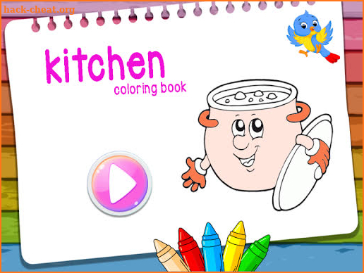kitchen coloring book for kids screenshot