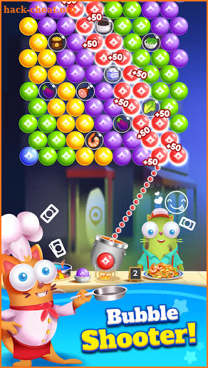 Kitten Games - Bubble Shooter Cooking Game screenshot