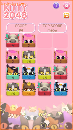 Kitty 2048 screenshot