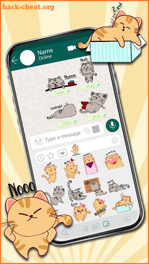 Kitty Cat Life Emoji Stickers screenshot