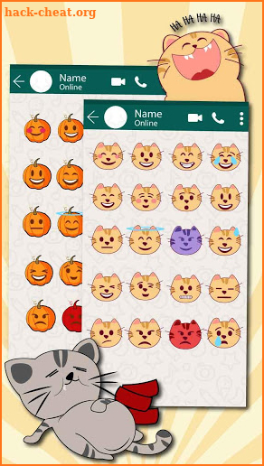 Kitty Cat Life Emoji Stickers screenshot