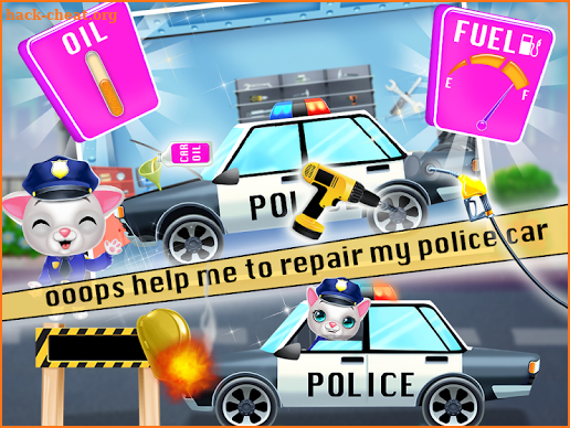 Kitty Cat Police Fun Care & Thief Arrest Game screenshot