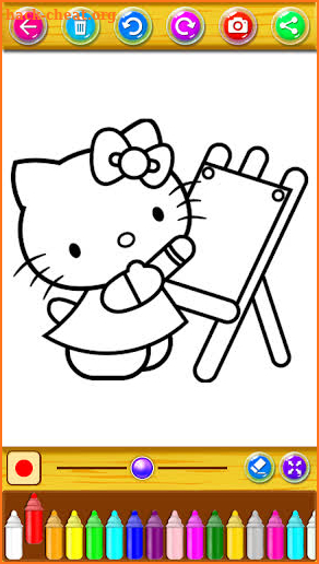 Kitty Coloring Book and game screenshot