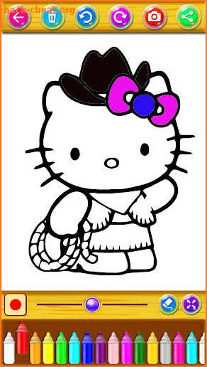 Kitty Coloring Book and game screenshot