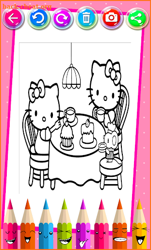 Kitty Coloring Book - Cute Drawing Game screenshot