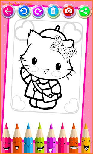 Kitty Coloring Book - Cute Drawing Game screenshot