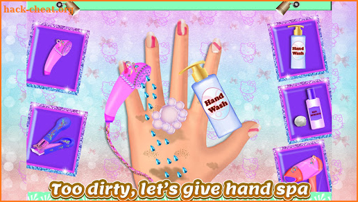 Kitty Nail Art Design & Coloring Game screenshot
