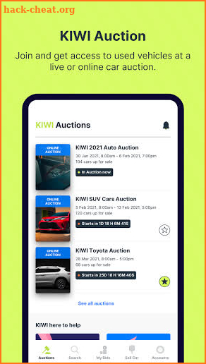 Kiwi Auction screenshot