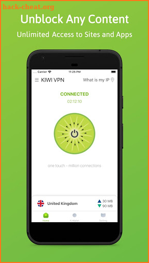 Kiwi VPN: Connection For IP Changer, Best Free VPN screenshot