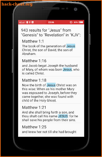 KJV Bible Offline screenshot