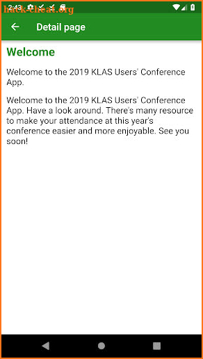 KLAS Users Conference screenshot