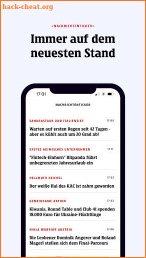 Kleine Zeitung screenshot