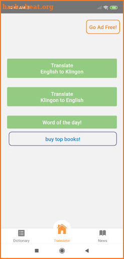 Klingon English Translator screenshot