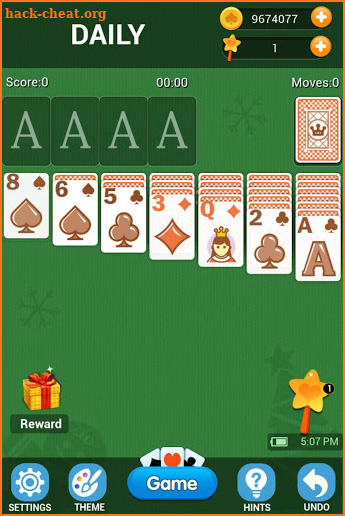 klondike solitaire with hints