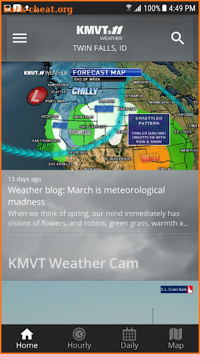 KMVT Weather screenshot