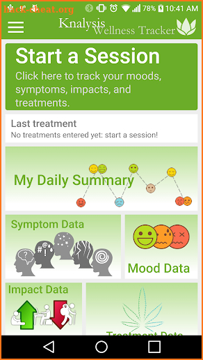 Knalysis Wellness Tracker screenshot