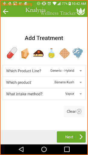 Knalysis Wellness Tracker screenshot