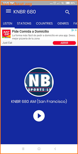 KNBR 680 AM The Sport Leader San Francisco screenshot