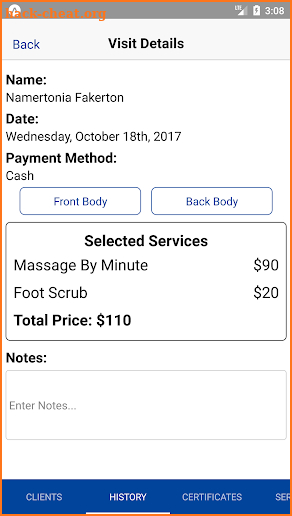 KneadTracker - Massage Client Manager screenshot