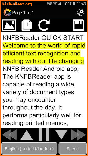 KNFB Reader screenshot